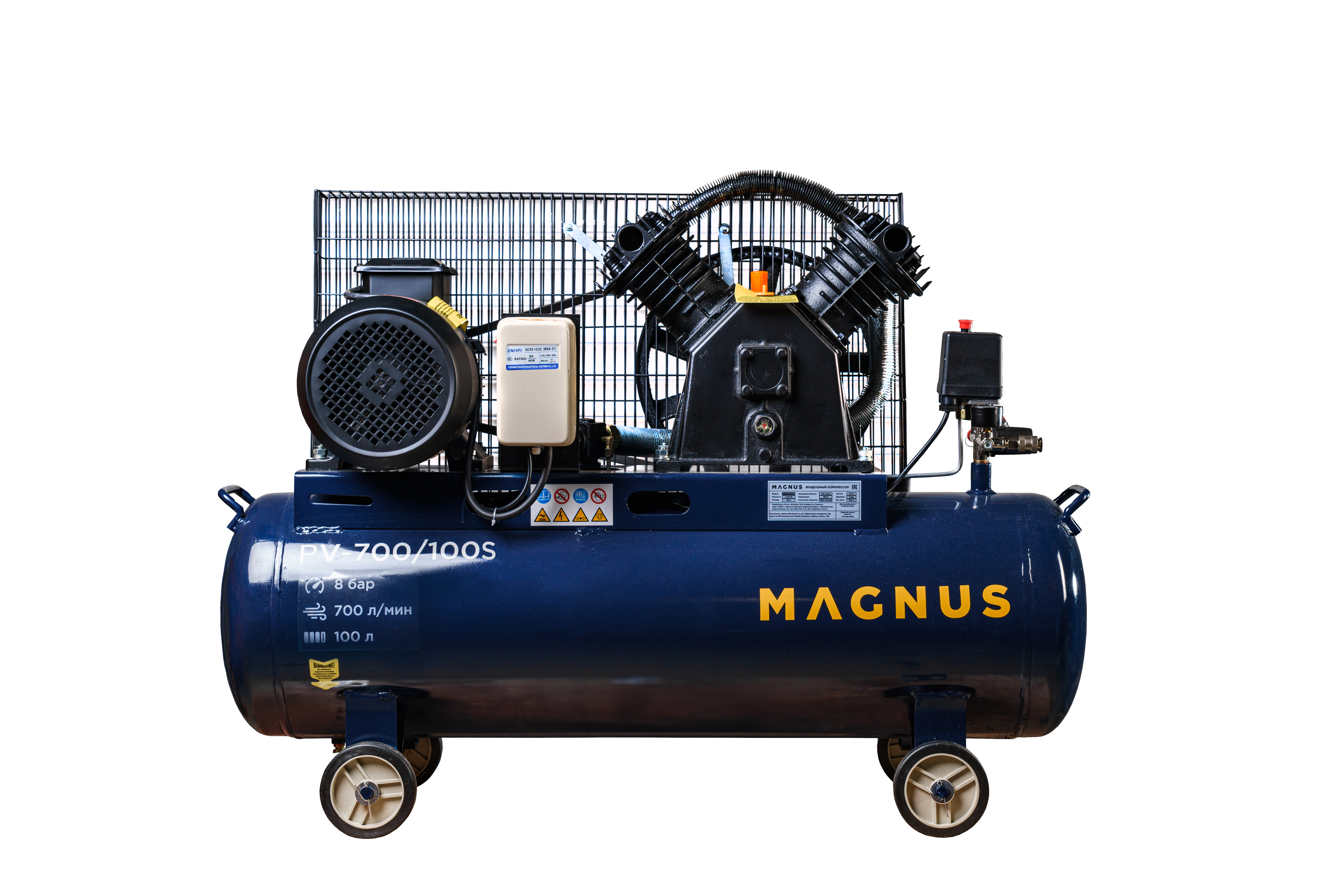 Компрессор воздушный Magnus KV-700/100S новый фильтр (10атм.,4,0кВт.,380В,Ф90) в Сочи